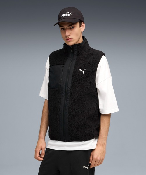セール】PUMA プーマ メンズ リバーシブル シェルパ ベスト（ナイロン