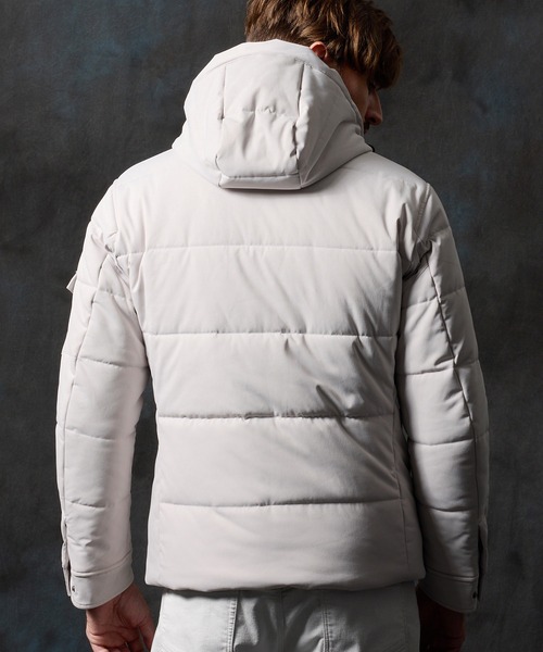 HIDEAWAYS NICOLE（ハイダウェイニコル）の「フードプリント中綿ブルゾン（ブルゾン・メンズ・シルバーグレー/ブラック/ホワイト×ブラック/ブルー系その他・X-LARGE/LARGE/MEDIUM）」の10枚目の写真