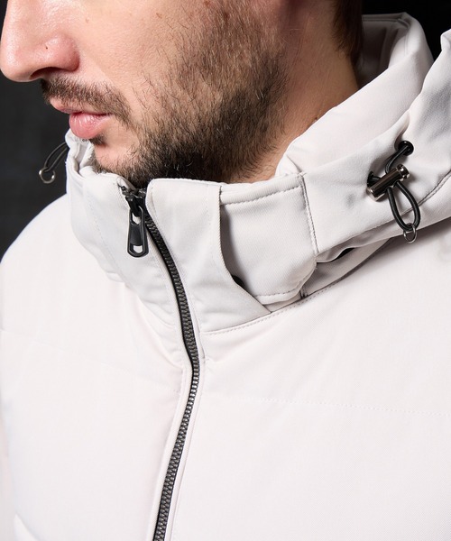 HIDEAWAYS NICOLE（ハイダウェイニコル）の「フードプリント中綿ブルゾン（ブルゾン・メンズ・シルバーグレー/ブラック/ホワイト×ブラック/ブルー系その他・X-LARGE/LARGE/MEDIUM）」の11枚目の写真