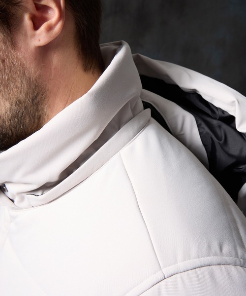 HIDEAWAYS NICOLE（ハイダウェイニコル）の「フードプリント中綿ブルゾン（ブルゾン・メンズ・シルバーグレー/ブラック/ホワイト×ブラック/ブルー系その他・X-LARGE/LARGE/MEDIUM）」の14枚目の写真