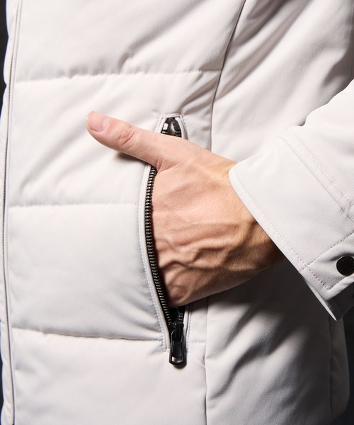 HIDEAWAYS NICOLE（ハイダウェイニコル）の「フードプリント中綿ブルゾン（ブルゾン・メンズ・シルバーグレー/ブラック/ホワイト×ブラック/ブルー系その他・X-LARGE/LARGE/MEDIUM）」の17枚目の写真