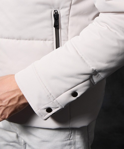 HIDEAWAYS NICOLE（ハイダウェイニコル）の「フードプリント中綿ブルゾン（ブルゾン・メンズ・シルバーグレー/ブラック/ホワイト×ブラック/ブルー系その他・X-LARGE/LARGE/MEDIUM）」の18枚目の写真