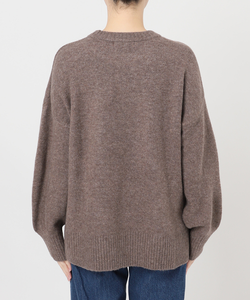 B.C STOCK（ベーセーストック）の「FOXMIXクルーネックプルオーバー（ニット/セーター・レディース・ブルー/ベージュ/ブラウン/レッド/ピンク/サックスブルー・FREE）」の12枚目の写真