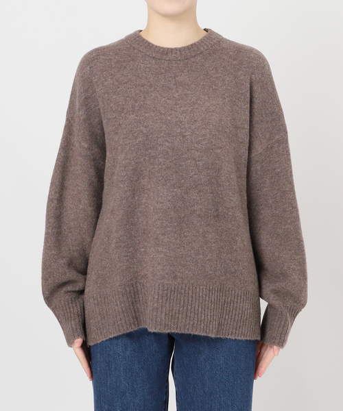 B.C STOCK（ベーセーストック）の「FOXMIXクルーネックプルオーバー（ニット/セーター・レディース・ブルー/ベージュ/ブラウン/レッド/ピンク/サックスブルー・FREE）」の16枚目の写真