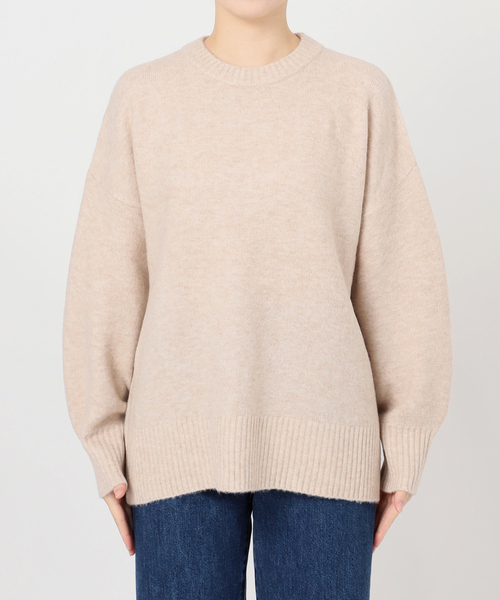 B.C STOCK（ベーセーストック）の「FOXMIXクルーネックプルオーバー（ニット/セーター・レディース・ブルー/ベージュ/ブラウン/レッド/ピンク/サックスブルー・FREE）」の18枚目の写真