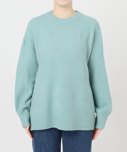 B.C STOCK（ベーセーストック）の「FOXMIXクルーネックプルオーバー（ニット/セーター・レディース・ブルー/ベージュ/ブラウン/レッド/ピンク/サックスブルー・FREE）」の22枚目の写真