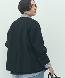 ウォッシャブルストレッチジャージハオリ