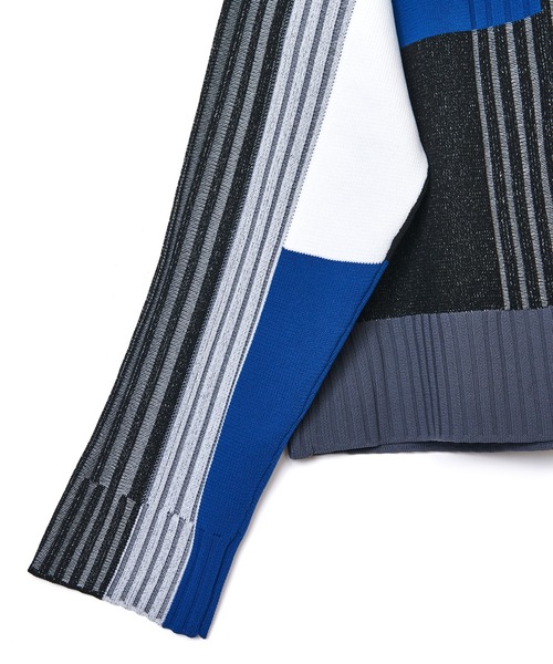 AULA AILA（アウラアイラ）の「【WEB限定】カラーブロックニットプルオーバー（ニット/セーター・レディース・ブラック/ライトグレー/ライム/ピンク/オレンジ・0）」の17枚目の写真