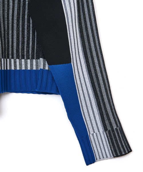 AULA AILA（アウラアイラ）の「【WEB限定】カラーブロックニットプルオーバー（ニット/セーター・レディース・ブラック/ライトグレー/ライム/ピンク/オレンジ・0）」の18枚目の写真