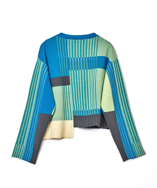 AULA AILA（アウラアイラ）の「【WEB限定】カラーブロックニットプル