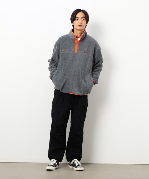 COMME CA ISM（コムサイズム）の「フリースプルオーバー（Tシャツ/カットソー・メンズ・グレー/ブラック・SMALL/MEDIUM/LARGE）」の3枚目の写真