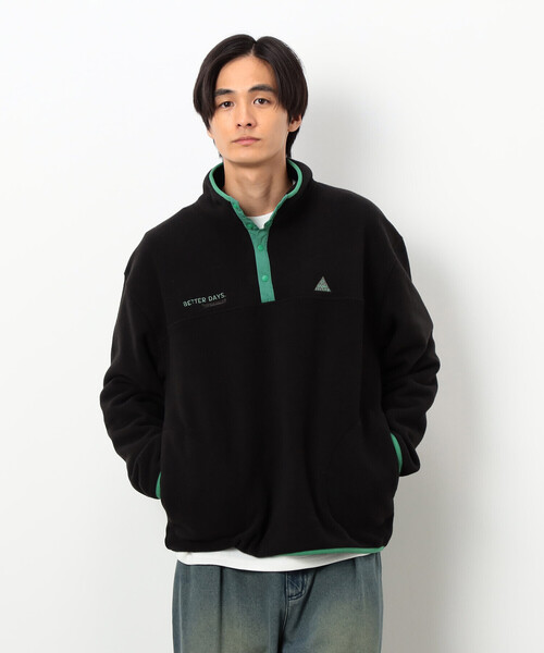 COMME CA ISM（コムサイズム）の「フリースプルオーバー（Tシャツ/カットソー・メンズ・グレー/ブラック・SMALL/MEDIUM/LARGE）」の10枚目の写真