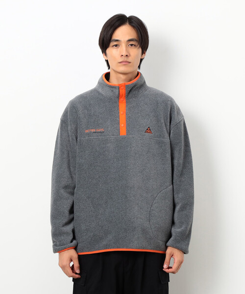 COMME CA ISM（コムサイズム）の「フリースプルオーバー（Tシャツ/カットソー・メンズ・グレー/ブラック・SMALL/MEDIUM/LARGE）」の12枚目の写真