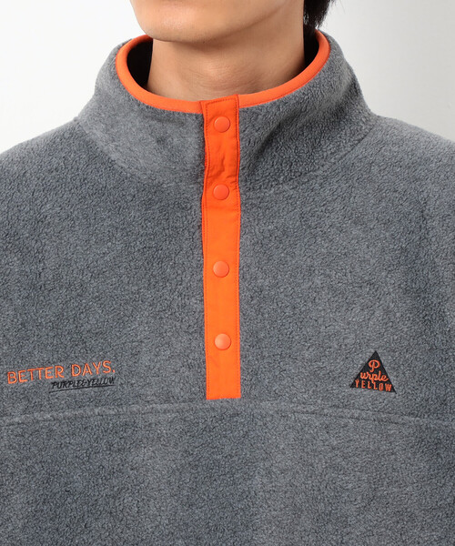 COMME CA ISM（コムサイズム）の「フリースプルオーバー（Tシャツ/カットソー・メンズ・グレー/ブラック・SMALL/MEDIUM/LARGE）」の15枚目の写真