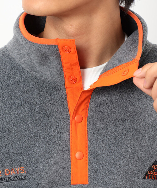 COMME CA ISM（コムサイズム）の「フリースプルオーバー（Tシャツ/カットソー・メンズ・グレー/ブラック・SMALL/MEDIUM/LARGE）」の16枚目の写真