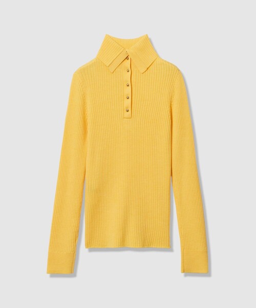 allureville（アルアバイル）の「2WAYネックリブタートル（ニット/セーター・レディース・ライトグレー/イエロー/サックスブルー/オフホワイト/ブラック・2）」の11枚目の写真