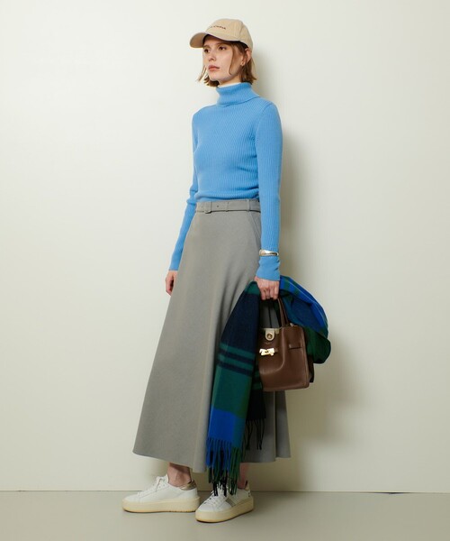 allureville（アルアバイル）の「2WAYネックリブタートル（ニット/セーター・レディース・ライトグレー/イエロー/サックスブルー/オフホワイト/ブラック・2）」の16枚目の写真