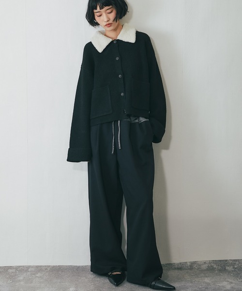 24時間以内発送 新品未使用 ULTERIORヴィンテージツイルタックパンツ 黒 24時間以内発送 新品未使用 ULTERIORヴィンテージツイルタックパンツ