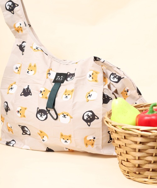 FUNALIVE(ファンアライブ)の「エコバッグ M(エコバッグ/サブバッグ・レディース・ブルー/グレー/ナチュラル/ピンク/ピンク系1/パープル/ネイビー/ベージュ/ライトブルー/カーキ/アイボリー/ブラック/ベージュ系1・M)」の6枚目の写真