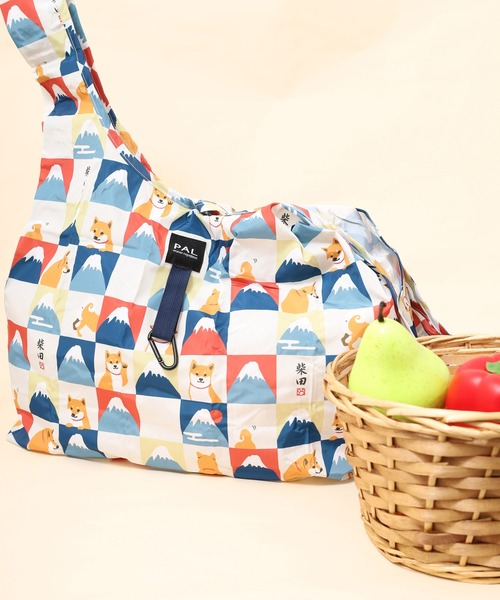 FUNALIVE(ファンアライブ)の「エコバッグ M(エコバッグ/サブバッグ・レディース・ブルー/グレー/ナチュラル/ピンク/ピンク系1/パープル/ネイビー/ベージュ/ライトブルー/カーキ/アイボリー/ブラック/ベージュ系1・M)」の2枚目の写真