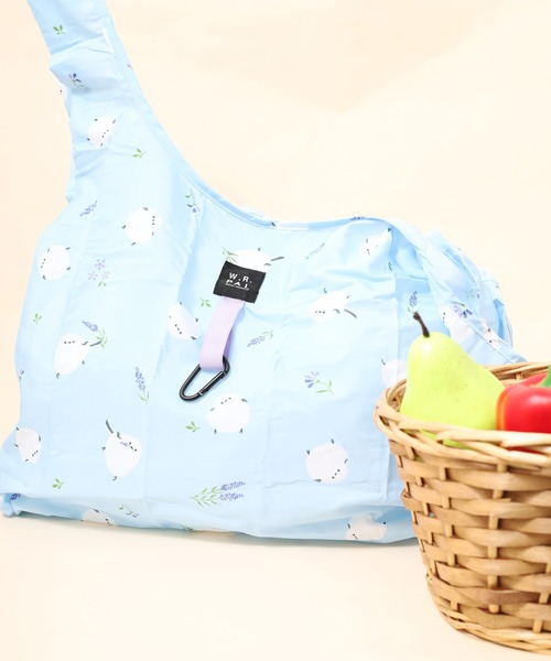 FUNALIVE(ファンアライブ)の「エコバッグ M(エコバッグ/サブバッグ・レディース・ブルー/グレー/ナチュラル/ピンク/ピンク系1/パープル/ネイビー/ベージュ/ライトブルー/カーキ/アイボリー/ブラック/ベージュ系1・M)」の8枚目の写真