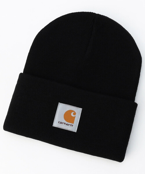 Carhartt（カーハート）の「CARHARTT/カーハート ACRYLIC WATCH HAT（ニットキャップ/ビーニー・メンズ・ブラック/ブラウン・ONE SIZE）」の2枚目の写真