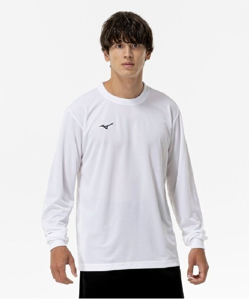 MIZUNO（ミズノ　）の「ミズノ  ナビドライTシャツ(長袖・丸首・メンズ)_（Tシャツ/カットソー・メンズ・ネイビー/ホワイト/ブラック・S/M/L/LL/3L）」の2枚目の写真