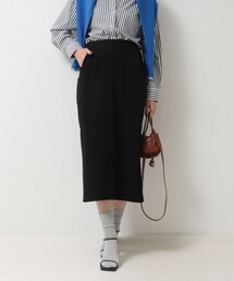 MICO COULIER | 《セットアップ対応》スエード×リブワークスカート(スカート)