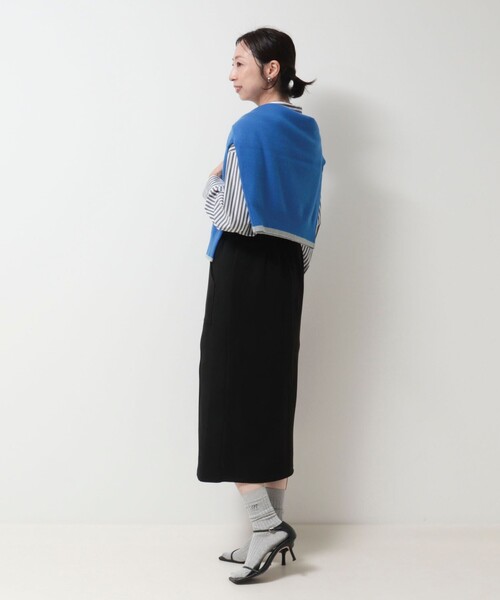 MICO COULIER（ミコクリエ）の「《セットアップ対応》スエード×リブワークスカート（スカート・レディース・チャコールグレー/ブラック/キナリ・38/36）」の16枚目の写真