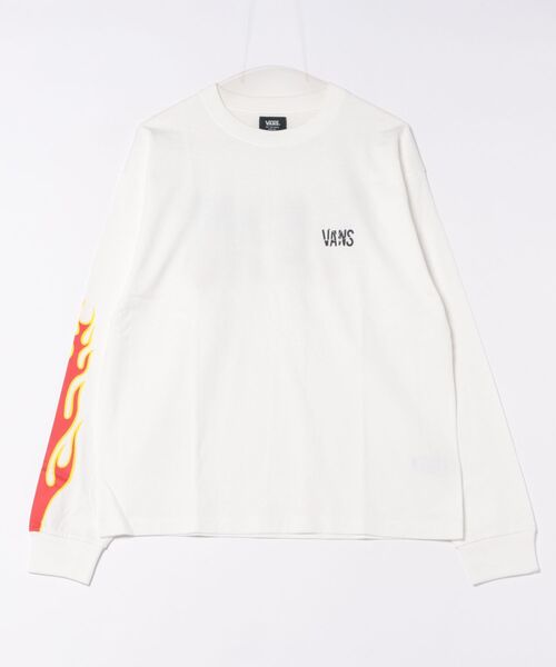 VANS(バンズ)の「VANS ヴァンズ M Flames Punk Logo L TEE ロングスリーブ 125K1024500 WHITE(Tシャツ/カットソー・メンズ・ホワイト・LARGE/X-LARGE/MEDIUM)」の1枚目の写真