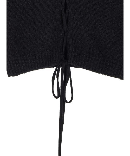 BACK OPEN LACE UP KNIT TOP（ニット/セーター）｜Ameri（アメリ）の