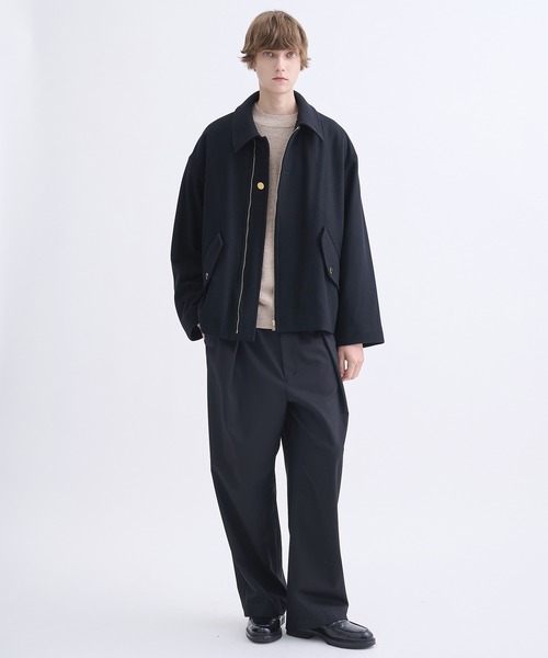 CULLNI(クルニ)の「【CULLNI】別注 Bal Color Short Coat(ダウンジャケット/コート・メンズ・ブラック/ベージュ/ダークグレー・1/2)」の4枚目の写真