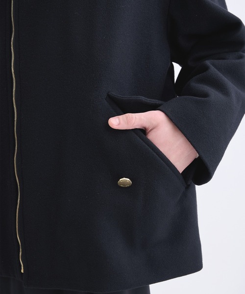CULLNI(クルニ)の「【CULLNI】別注 Bal Color Short Coat(ダウンジャケット/コート・メンズ・ブラック/ベージュ/ダークグレー・1/2)」の14枚目の写真