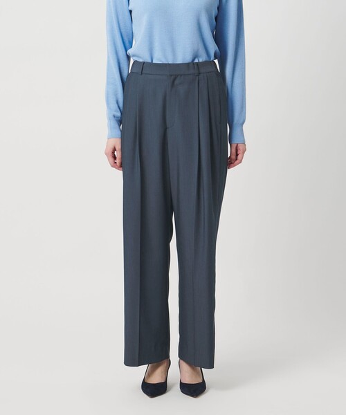 UNITED ARROWS（ユナイテッドアローズ）の「2タック デニムライク ワイド パンツ ‐ウォッシャブル‐（その他パンツ・レディース・ブラック/ネイビー・38/36/34/40）」の12枚目の写真