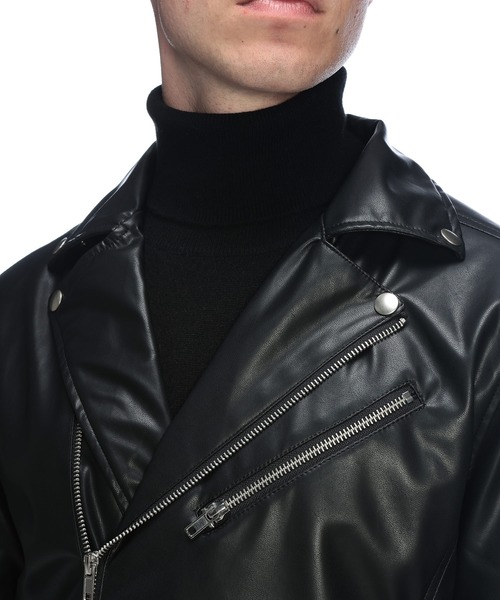 S&SONS(エスアンドサンズ)の「S&SONS ダブルライダース ジャケット 合成皮革(ライダースジャケット・メンズ・ブラック・M/LL/L)」の8枚目の写真
