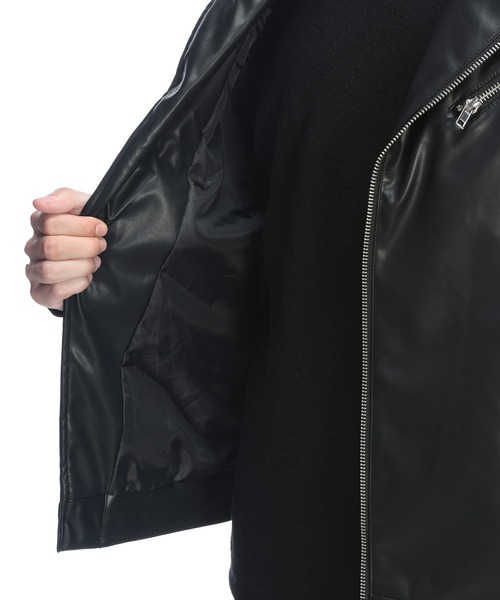 S&SONS(エスアンドサンズ)の「S&SONS ダブルライダース ジャケット 合成皮革(ライダースジャケット・メンズ・ブラック・M/LL/L)」の12枚目の写真