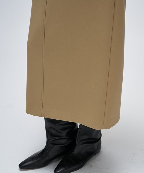 cloenc（クロエンス）の「【マシンウォッシュ】2wayフリルジャンパースカート（ワンピース・レディース・ベージュ/チャコールグレー・02/01）」の9枚目の写真