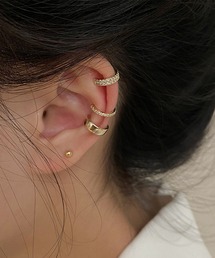 MAISON SELECT（メゾンセレクト）の「10D33-MZ シンプルイヤーカフ 3pcセット（イヤーカフ）」