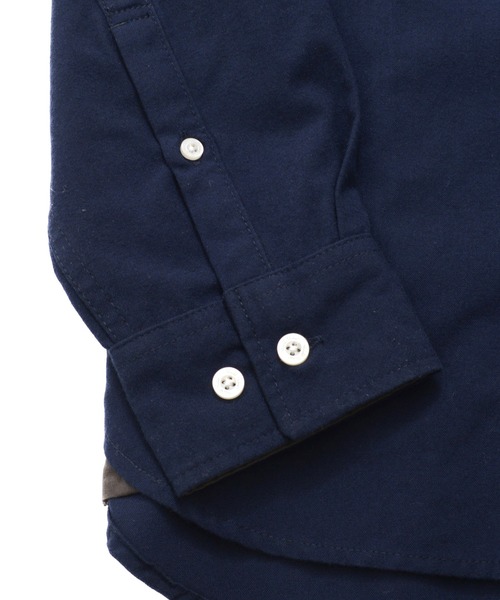 Arnold Palmer(アーノルドパーマー)の「ウールライク起毛 ブロッキング シャツ(シャツ/ブラウス・メンズ・ネイビー/ネイビー系/グレー・M/LL/L)」の10枚目の写真