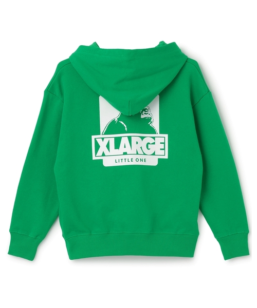 XLARGE KIDS（エクストララージキッズ）の「ワッペンロゴパーカー（パーカー・キッズ・トップグレー/ブラック/グリーン・110cm/130cm/90cm/100cm/120cm/140cm）」の4枚目の写真