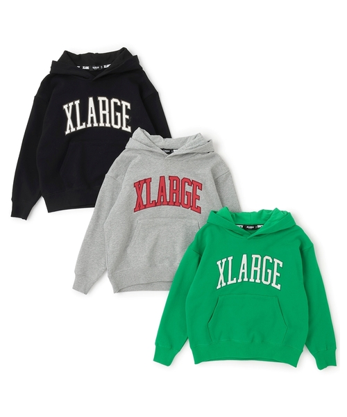 XLARGE KIDS（エクストララージキッズ）の「ワッペンロゴパーカー（パーカー・キッズ・トップグレー/ブラック/グリーン・110cm/130cm/90cm/100cm/120cm/140cm）」の9枚目の写真
