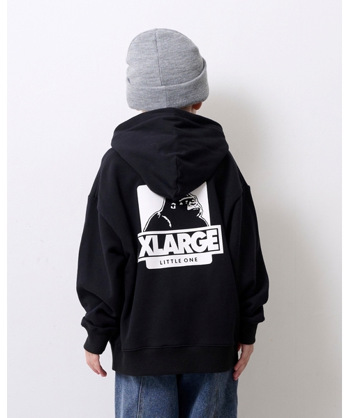 XLARGE KIDS（エクストララージキッズ）の「ワッペンロゴパーカー（パーカー・キッズ・トップグレー/ブラック/グリーン・110cm/130cm/90cm/100cm/120cm/140cm）」の13枚目の写真