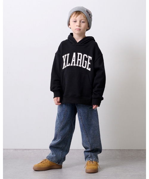 XLARGE KIDS（エクストララージキッズ）の「ワッペンロゴパーカー（パーカー・キッズ・トップグレー/ブラック/グリーン・110cm/130cm/90cm/100cm/120cm/140cm）」の14枚目の写真