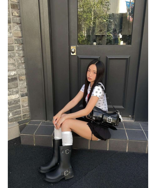 BLACKPURPLE(ブラックパープル)の「ミニフォートレスバッグ Mini Fortress Bag-Black(ショルダーバッグ・レディース・ブラック・FREE)」の3枚目の写真