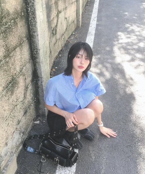 BLACKPURPLE(ブラックパープル)の「ミニフォートレスバッグ Mini Fortress Bag-Black(ショルダーバッグ・レディース・ブラック・FREE)」の12枚目の写真