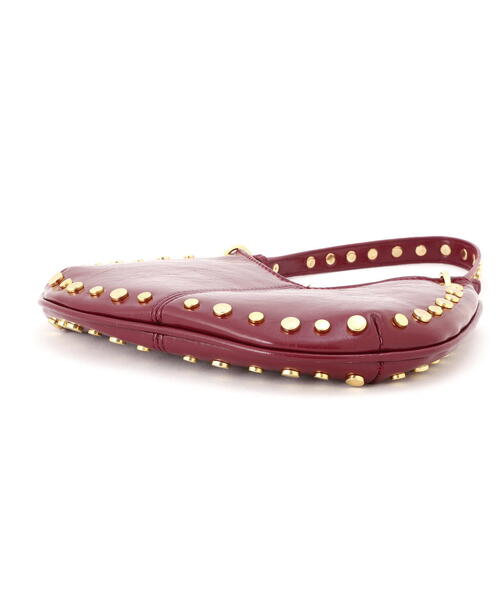 FREE'S MART（フリーズマート）の「◆スタッズ付きショルダーバッグ（ショルダーバッグ・レディース・レッド/ブラック・ﾌﾘ-）」の8枚目の写真