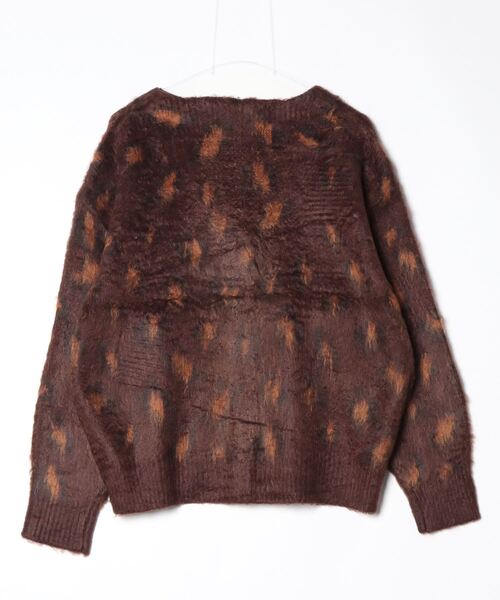 セール】レオパード柄Vネックカーディガン（カーディガン/ボレロ