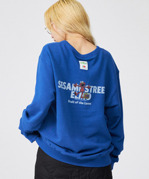 【FRUIT OF THE LOOM/フルーツオブザルーム×SESAME STREET/セサミストリート】ロングスリーブ甘編み裏毛2/プルオーバー