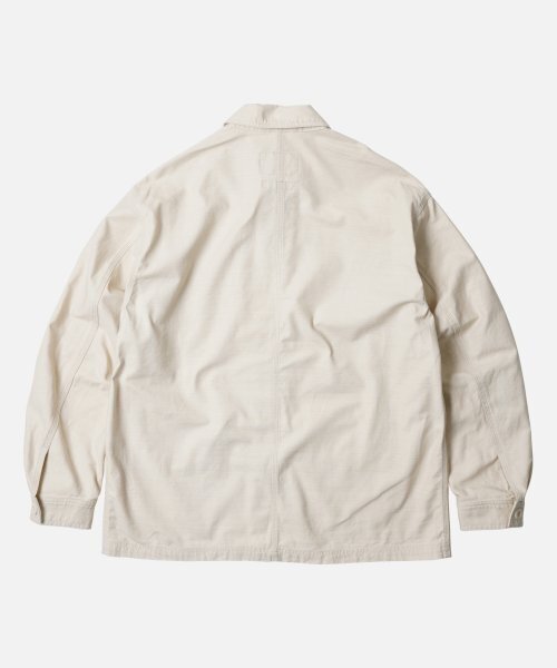 FRIZMWORKS(フリズムワークス)の「BACKSATIN FRENCH WORK JACKET _ CREAM(ミリタリージャケット・メンズ・その他・MEDIUM/LARGE/X-LARGE)」の3枚目の写真
