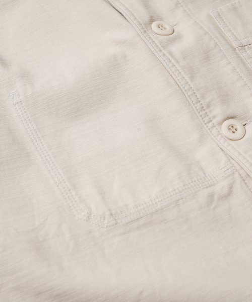 FRIZMWORKS(フリズムワークス)の「BACKSATIN FRENCH WORK JACKET _ CREAM(ミリタリージャケット・メンズ・その他・MEDIUM/LARGE/X-LARGE)」の6枚目の写真